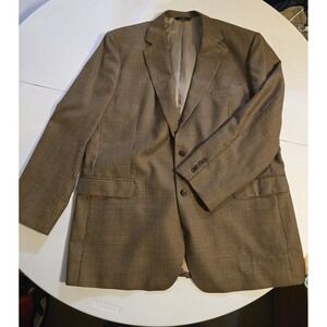 Brooks Brothers Tan Checkered Sport Coat